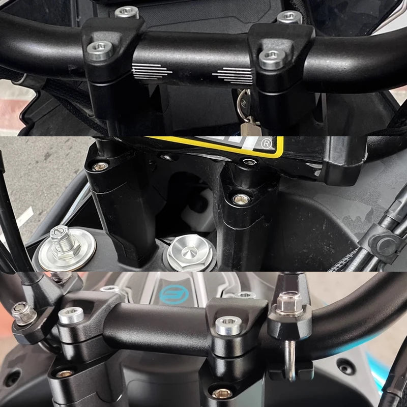 For CFMOTO 700MT Handlebar Risers Up Motorcycle Accessories Clamp Mount Handle Bar Riser Move Back Parts 700 MT ADV 2024 2025