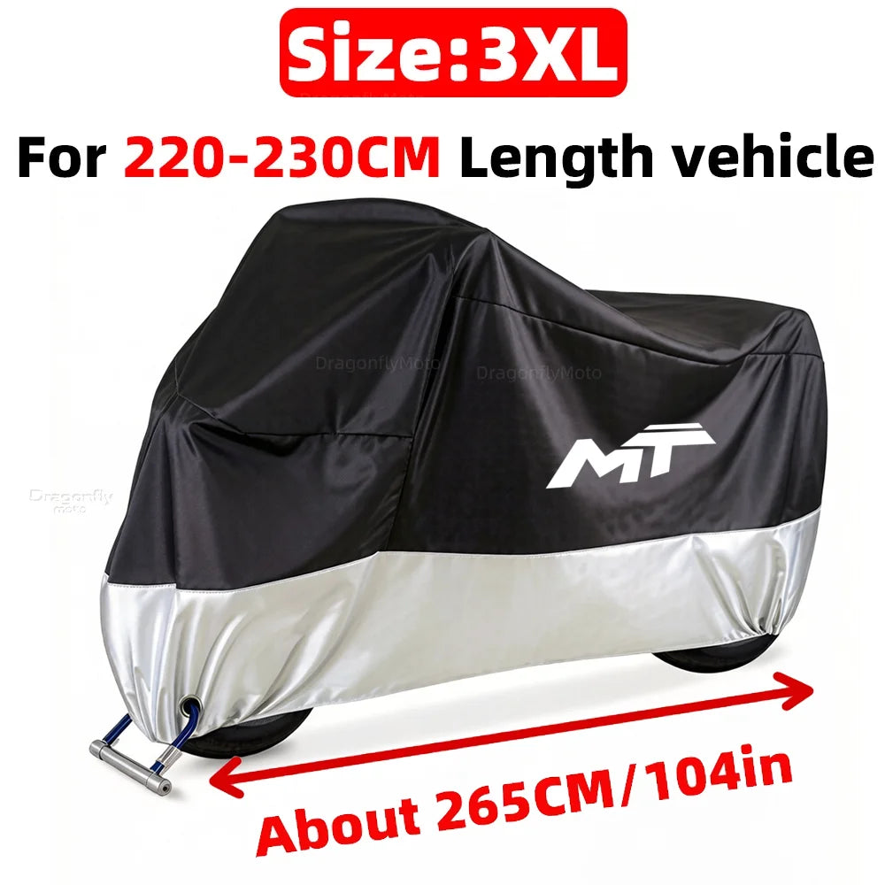 For Cfmoto Cf moto 450Mt 650Mt 700Mt 800Mt 450 700 800 Mt All Season Motorcycle Cover Silver Black Waterproof Dustproof