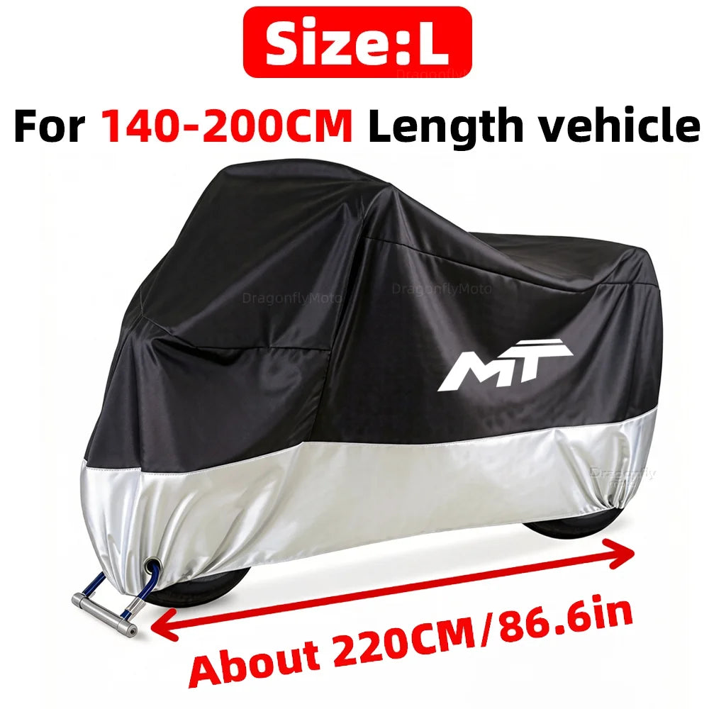 For Cfmoto Cf moto 450Mt 650Mt 700Mt 800Mt 450 700 800 Mt All Season Motorcycle Cover Silver Black Waterproof Dustproof