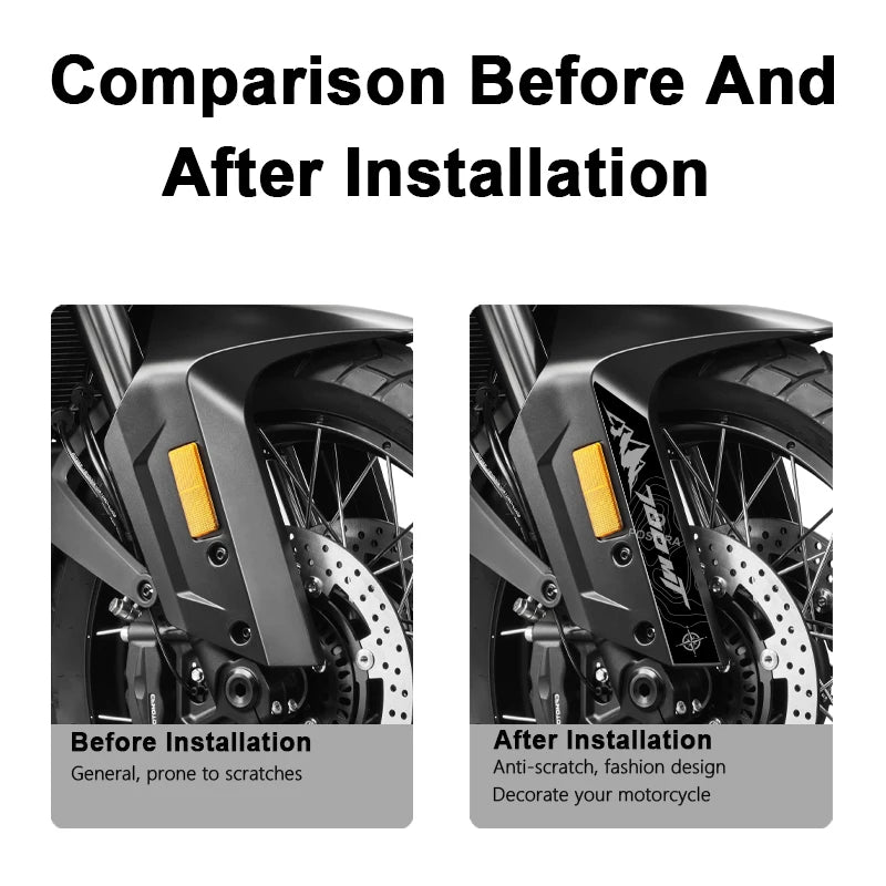 POSFIRA Motorcycle Front Fender Stickers Vinyl Decals for CF Moto 700 MT CFMoto 700MT MT700 2025 Mudguard Decoration Accessories