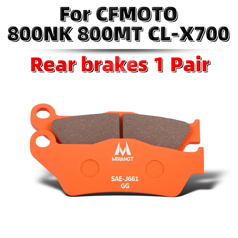 MRRANGT High Performance Ceramic Brake Pads Set fit for CFMOTO 700CL-X 700MT 675SR 675NK 500SR 800MT 800NK