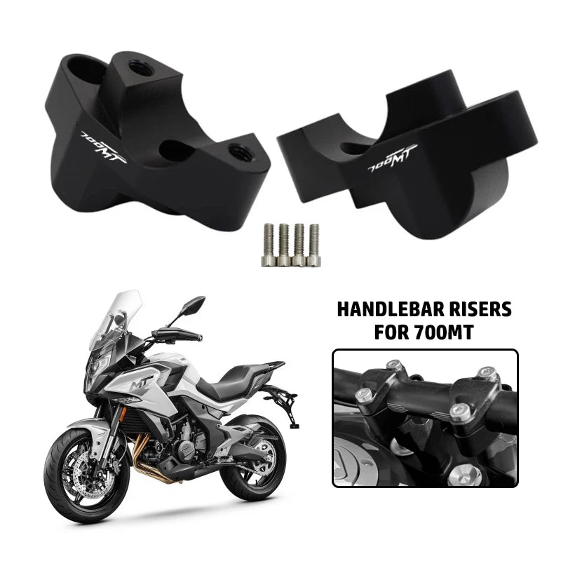 For CFMOTO 700MT Handlebar Risers Up Motorcycle Accessories Clamp Mount Handle Bar Riser Move Back Parts 700 MT ADV 2024 2025