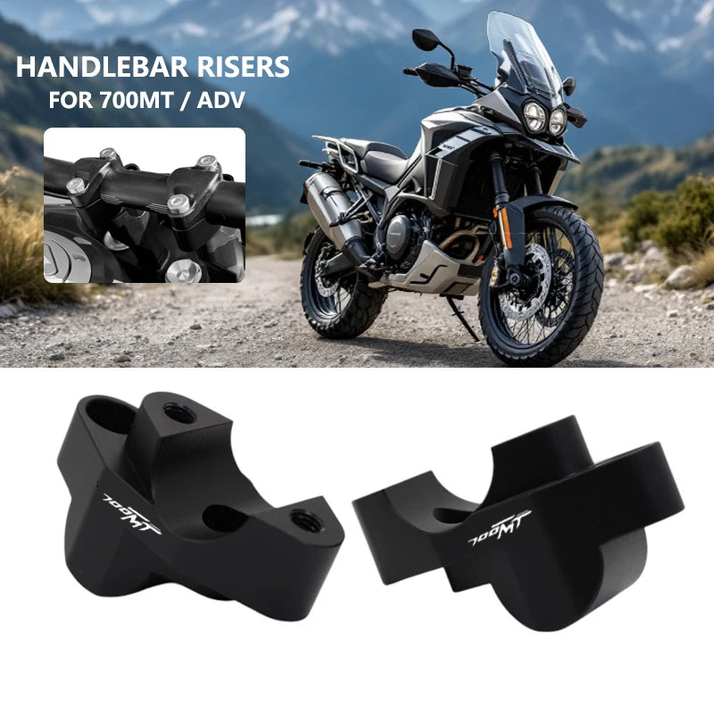 For CFMOTO 700MT Handlebar Risers Up Motorcycle Accessories Clamp Mount Handle Bar Riser Move Back Parts 700 MT ADV 2024 2025