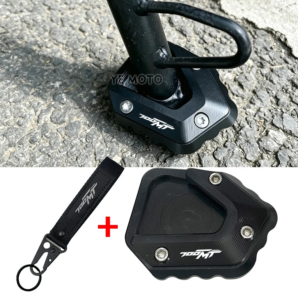 For CFMOTO 700MT MT700 CF 700 MT 2024 2025 Motorcycle Acceesories Enlarged Pad Side Stand Support Kickstand Keychain Keyring