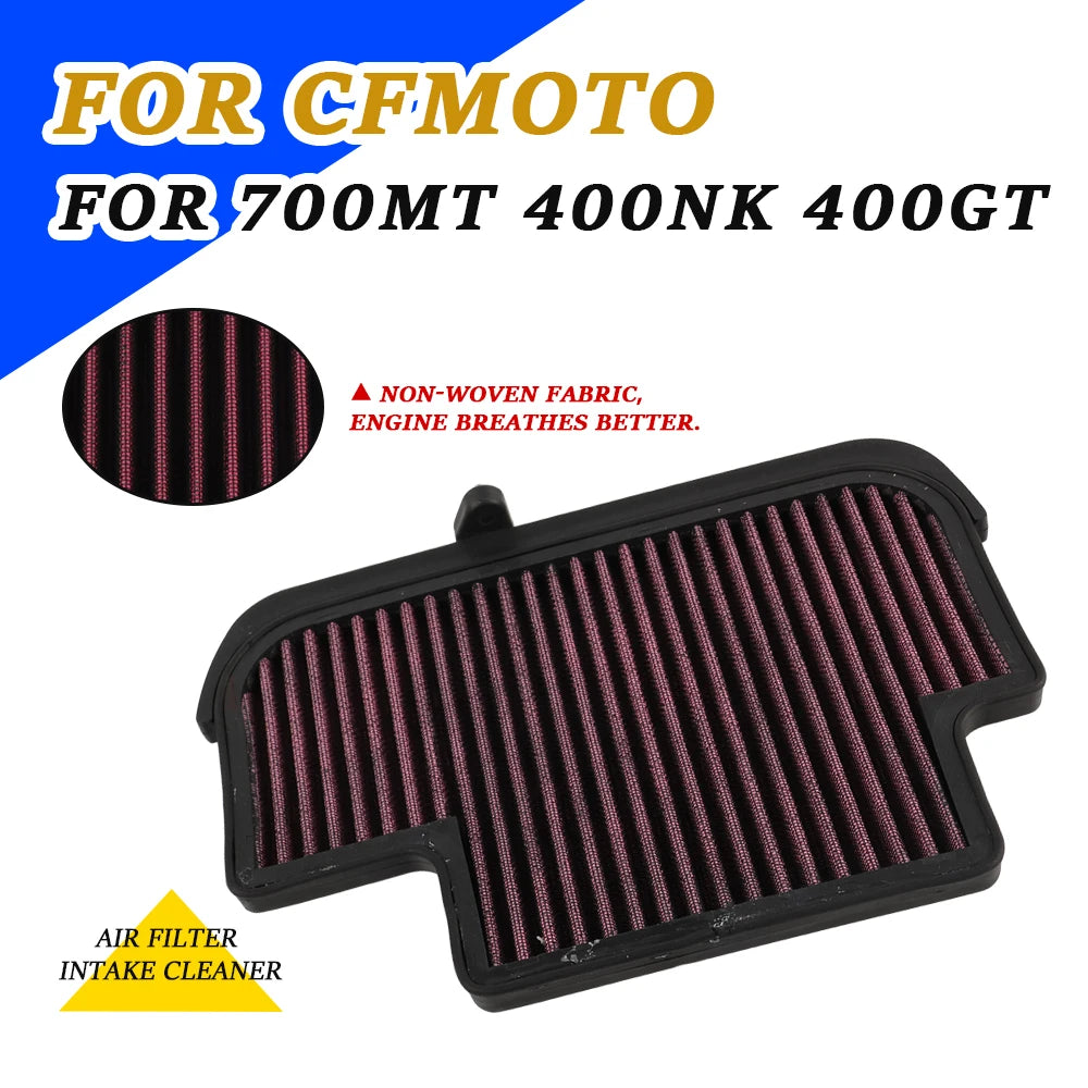 For CFMOTO 700MT MT700 400NK 400GT GT400 NK400 700 MT 400 NK 400 GT Accessories Air Filter Intake Cleaner Air Element Cleaner