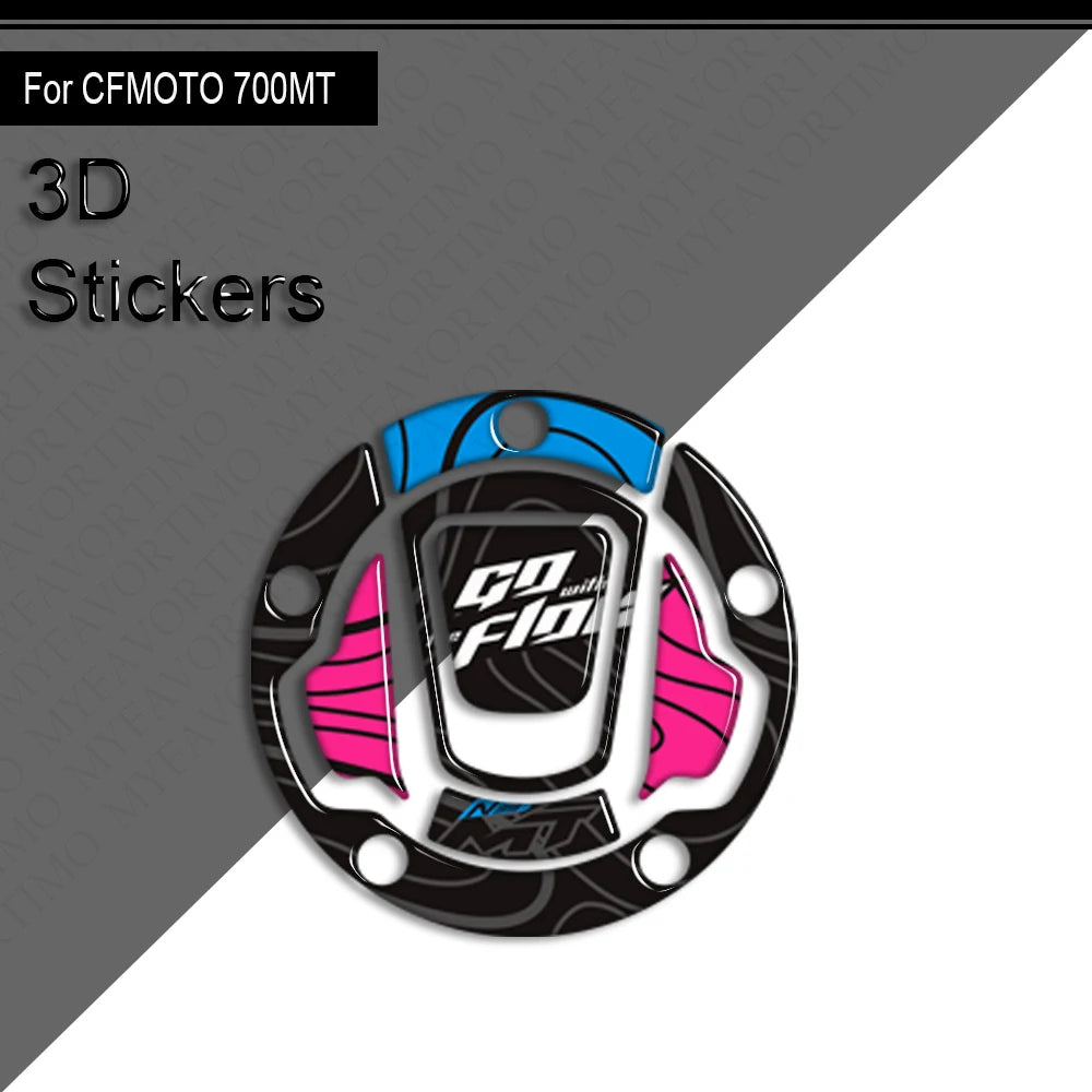 For CFMOTO CF MOTO 700MT 700 MT Touring Bike Adventure ADV Tank Pad Side Grips Gas Fuel Oil Knee Protector Stickers Decals