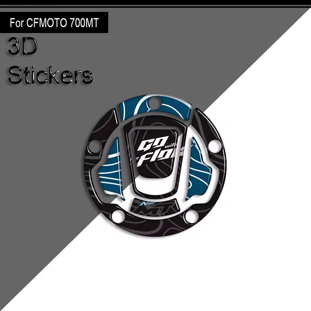For CFMOTO 700MT 700 MT 2023 2024 2025 Motorcycle Accessories 3D Epoxy Tank Pad Side Grips Gas Fuel Oil Protector Stickers Decal