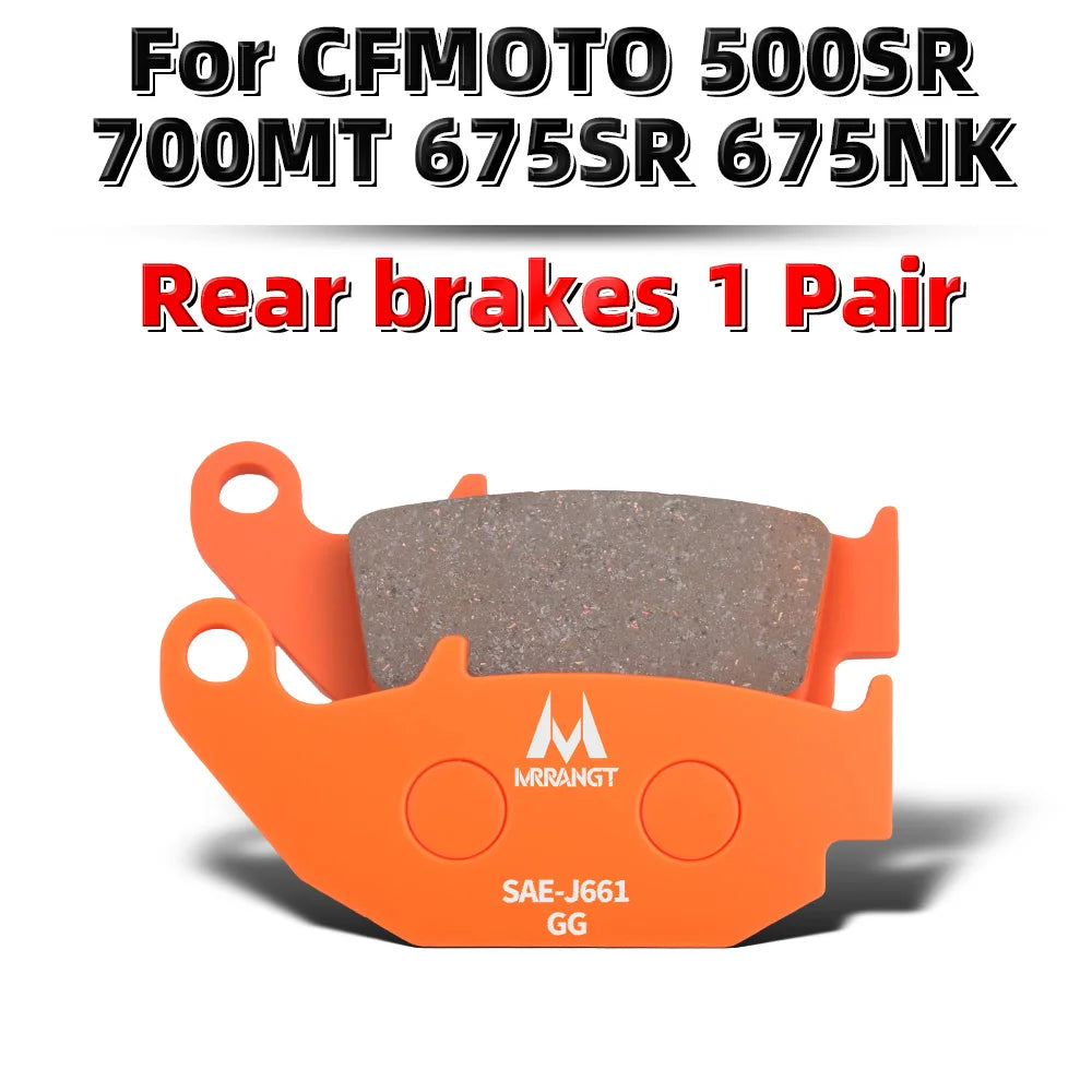MRRANGT High Performance Ceramic Brake Pads Set fit for CFMOTO 700CL-X 700MT 675SR 675NK 500SR 800MT 800NK