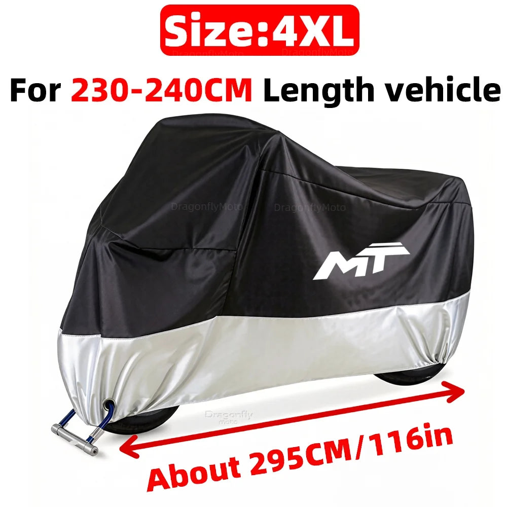 For Cfmoto Cf moto 450Mt 650Mt 700Mt 800Mt 450 700 800 Mt All Season Motorcycle Cover Silver Black Waterproof Dustproof
