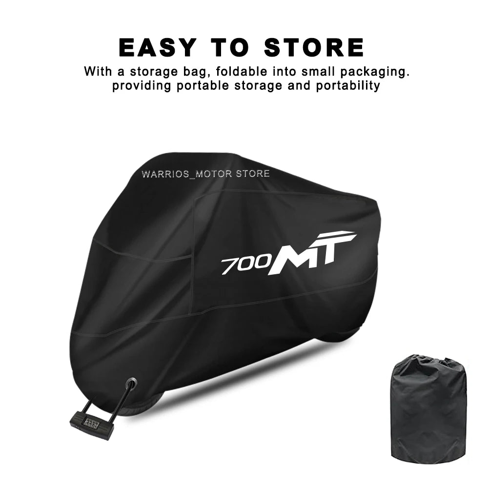 For CFMOTO 700MT Motorcycle Cover UV Protective Dustproof Snowproof Waterproof Outdoors Rain Motorcycle Waterproof Cover