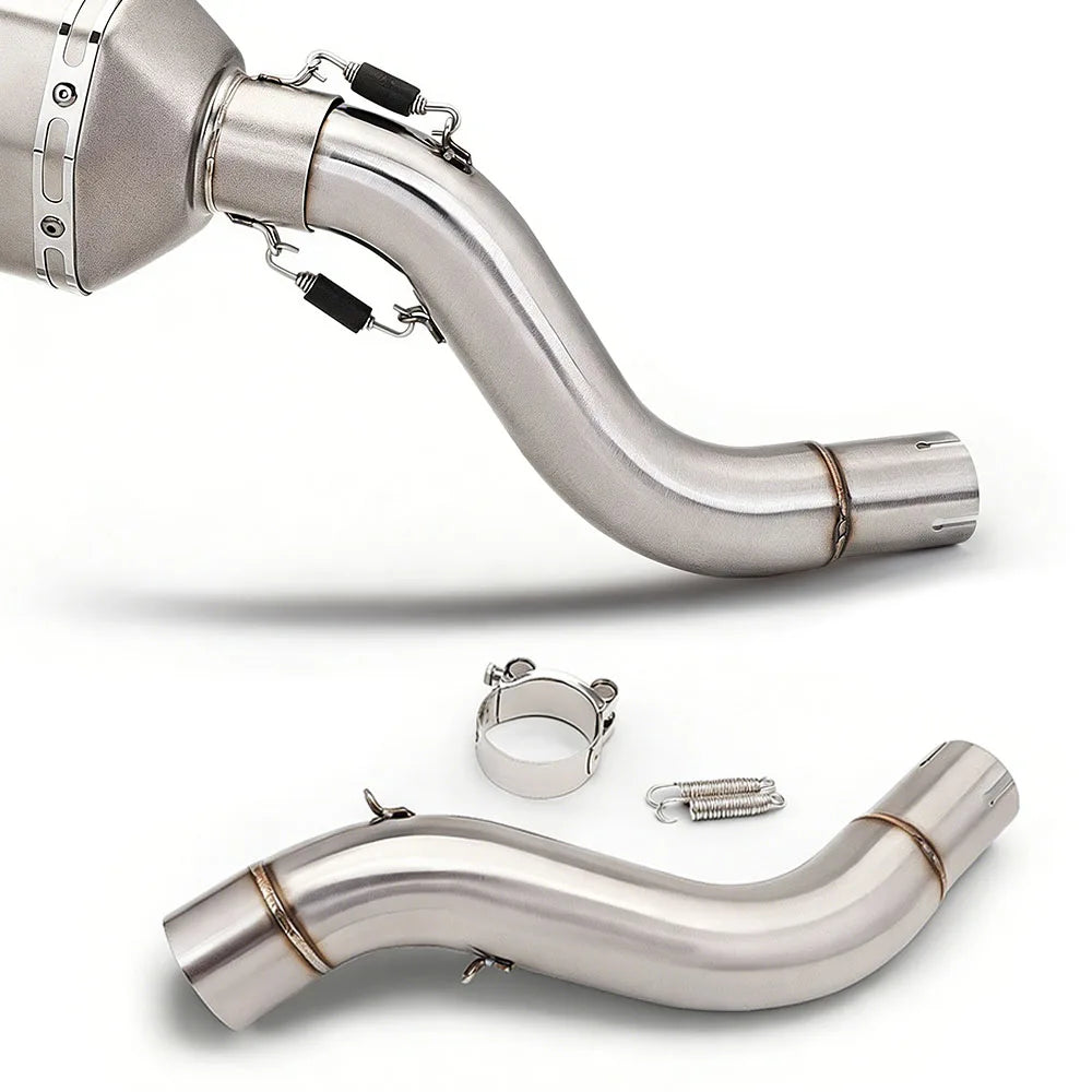 Motorcycle Exhaust Pipe Suitable for CFMOTO 700MT Modified Stainless Steel Exhaust Complete System Set Muffler with DB Killer