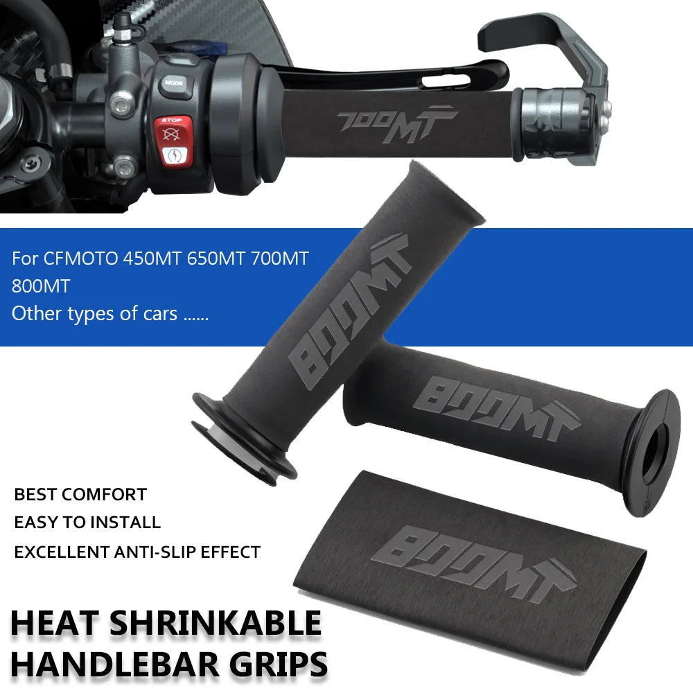 For CFMOTO 800MT 450MT 650MT 700MT 800 MT 450 MT 650 MT 700 MT Motorcycle non-slip Heat Shrinkable Handlebar Grips Glove