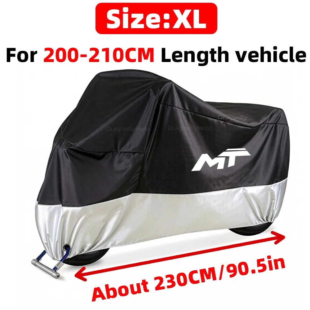 For Cfmoto Cf moto 450Mt 650Mt 700Mt 800Mt 450 700 800 Mt All Season Motorcycle Cover Silver Black Waterproof Dustproof