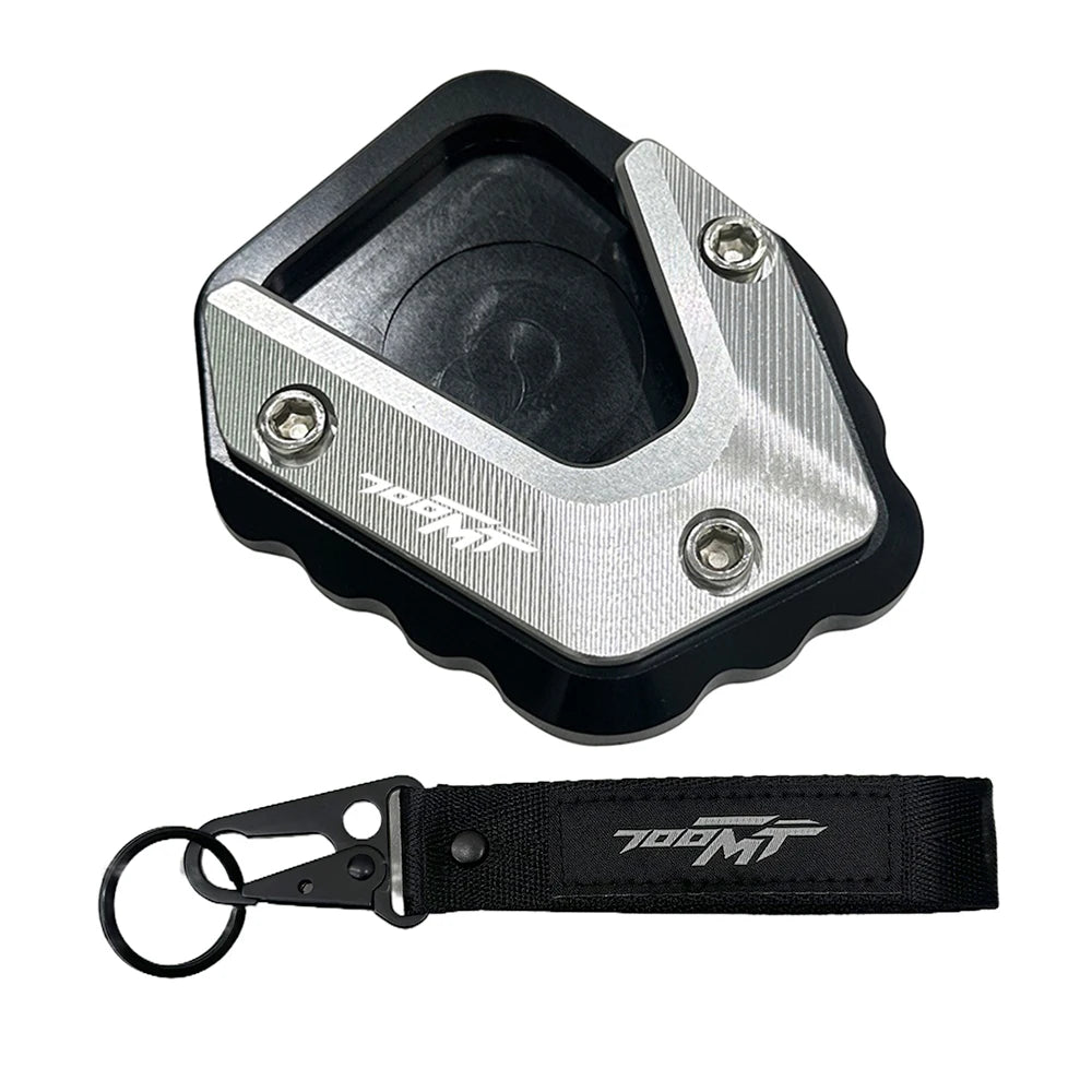 For CFMOTO 700MT MT700 CF 700 MT 2024 2025 Motorcycle Acceesories Enlarged Pad Side Stand Support Kickstand Keychain Keyring