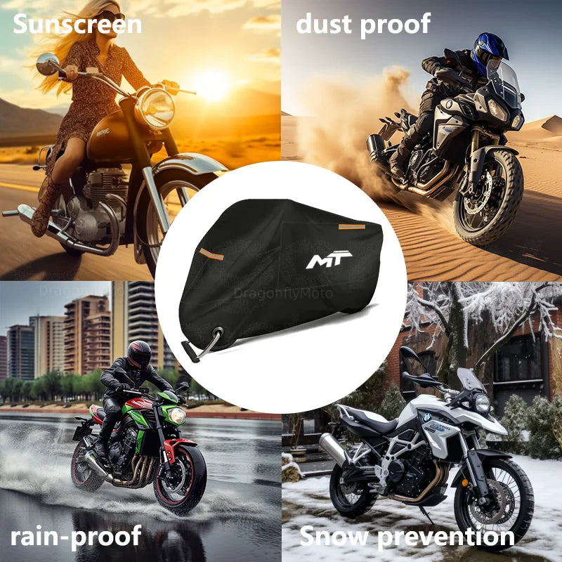 For Cfmoto Cf moto 450Mt 650Mt 700Mt 800Mt 450 700 800 Mt 190T Waterproof Motorcycle Covers Motors Dust Rain Snow UV Protector