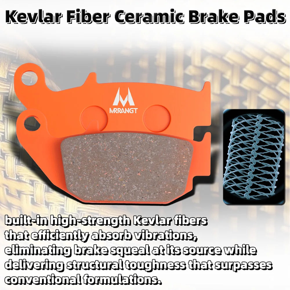 MRRANGT Low Noise High Performance Ceramic Brake Pads Set fit for CFMOTO 700CL-X 700MT 675SR 675NK 500SR 800MT 800NK