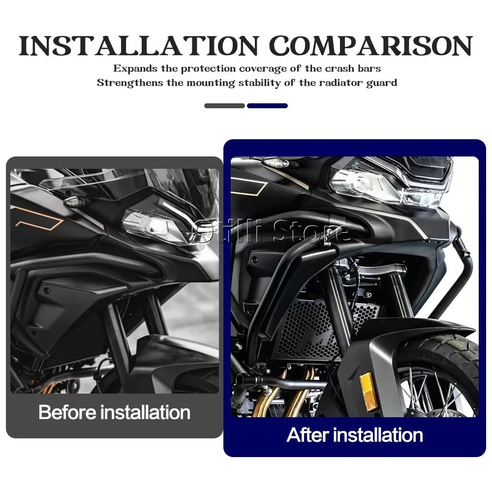 For CFMOTO 700MT 700 MT 2026 Lower Crash Bar Motorcycle Crash Bar Tank Guard Protection Cooler Guard Radiator Grille Guard Cover