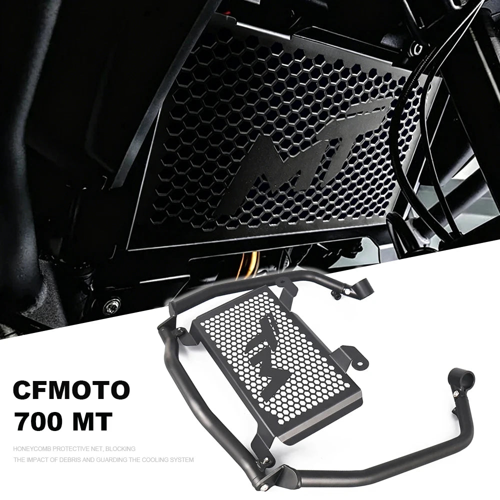 For CFMOTO 700MT 2024 2025 2026 700 MT Accessories Motorcycle Radiator Guard Cover Grille Protector Stainless Steel Mesh Grill
