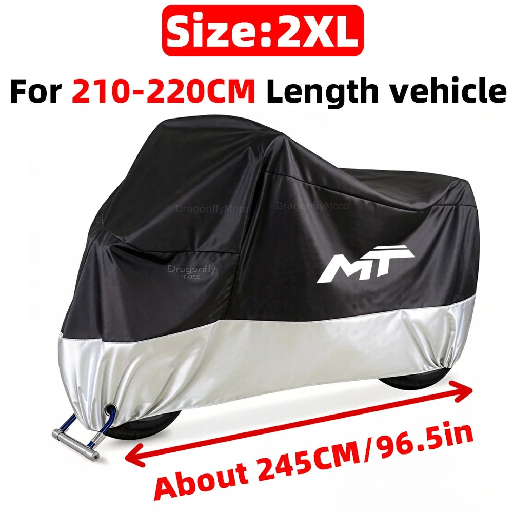For Cfmoto Cf moto 450Mt 650Mt 700Mt 800Mt 450 700 800 Mt All Season Motorcycle Cover Silver Black Waterproof Dustproof