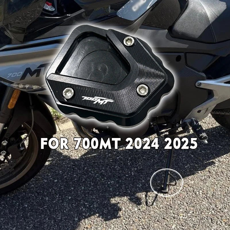 For CFMOTO 700MT MT700 CF 700 MT 2024 2025 Motorcycle Acceesories Enlarged Pad Side Stand Support Kickstand Keychain Keyring