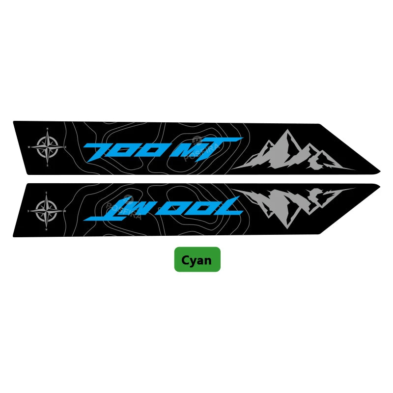 POSFIRA Motorcycle Front Fender Stickers Vinyl Decals for CF Moto 700 MT CFMoto 700MT MT700 2025 Mudguard Decoration Accessories