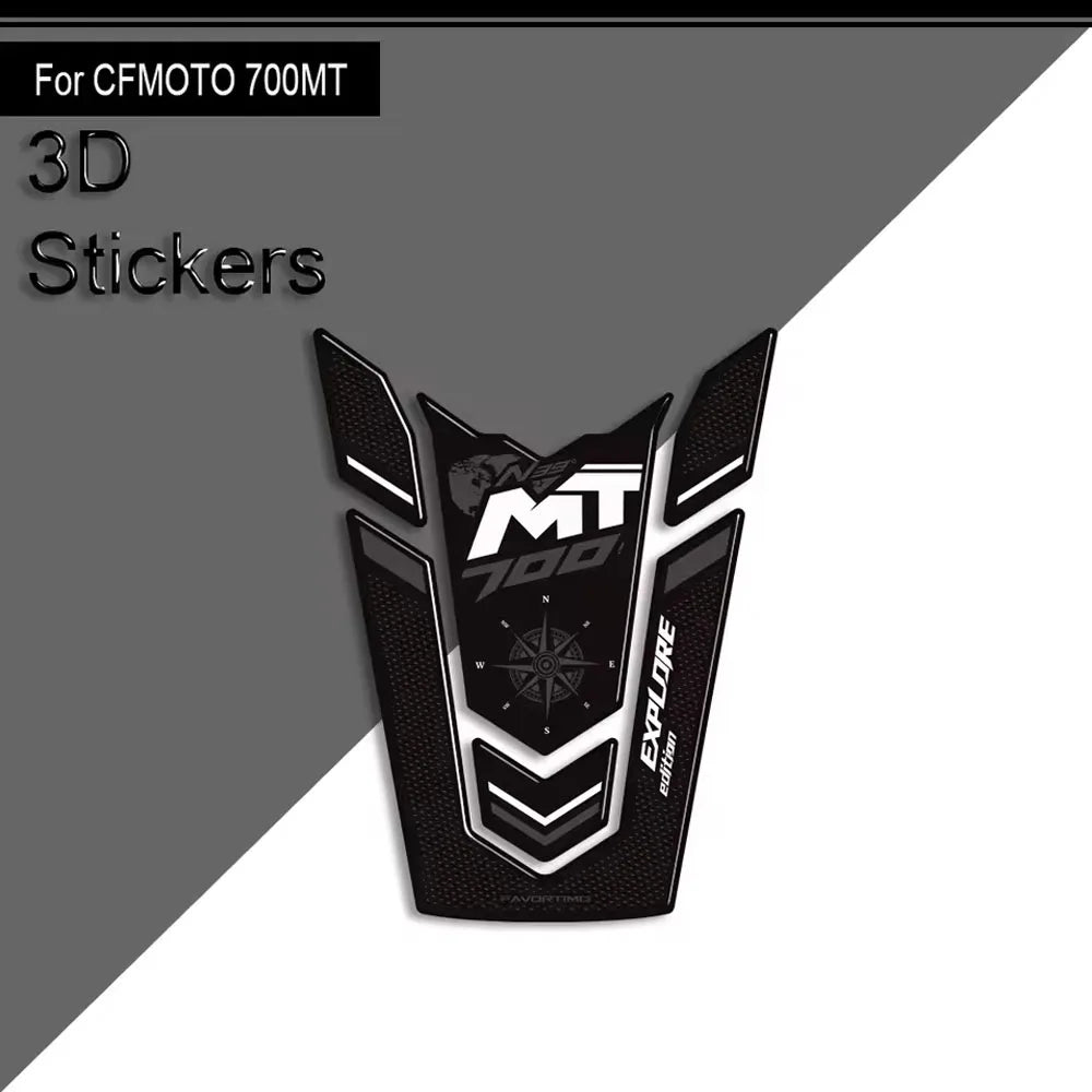 For CFMOTO 700MT 700 MT 2023 2024 2025 Motorcycle Accessories 3D Epoxy Tank Pad Side Grips Gas Fuel Oil Protector Stickers Decal