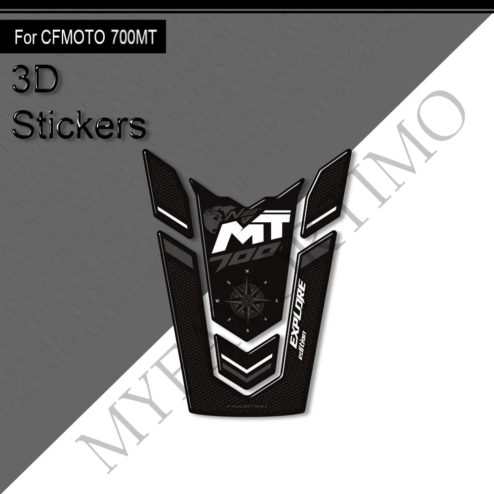 NEW Motorcycle For CFMOTO 700MT Touring Bike Adventure Tank Pad Side Grips Gas Fuel Oil Knee Protector Stickers Decals 700 mt