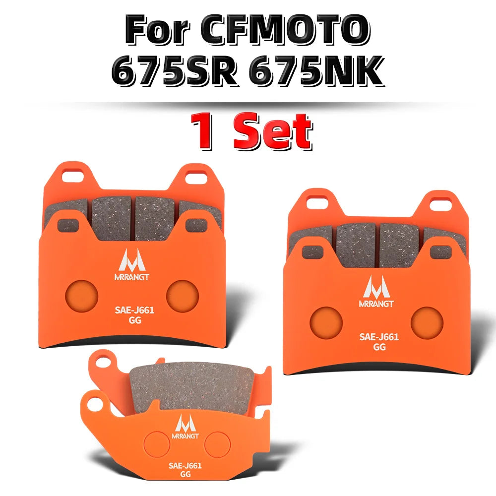 MRRANGT High Performance Ceramic Brake Pads Set fit for CFMOTO 700CL-X 700MT 675SR 675NK 500SR 800MT 800NK