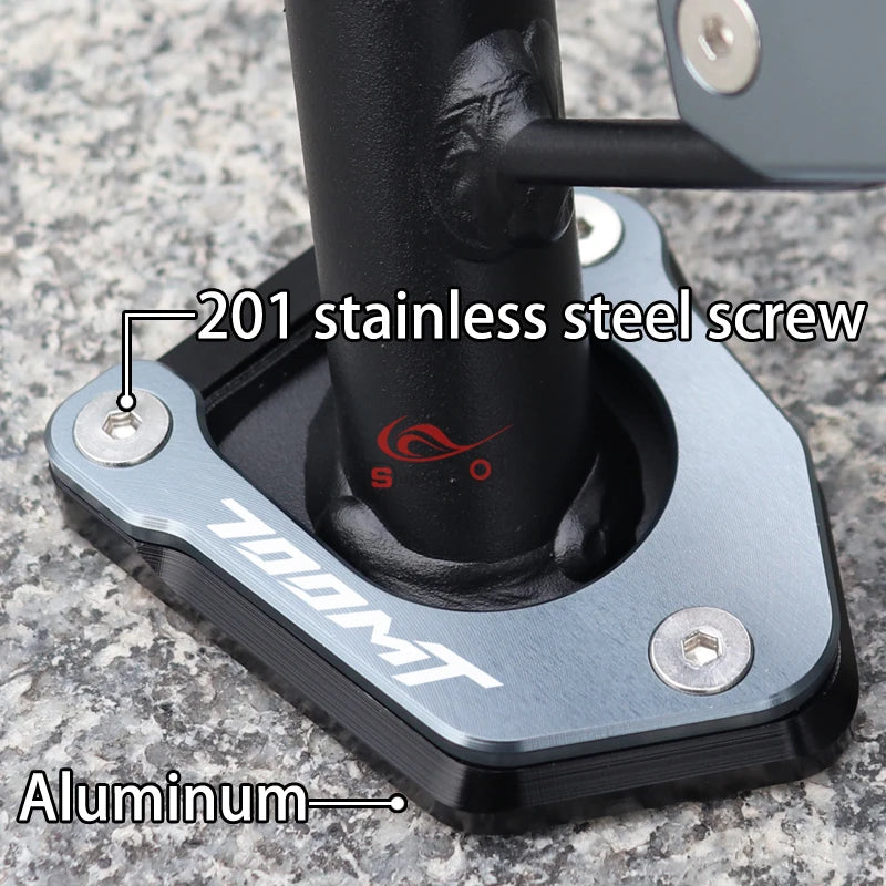 Motorcycle Modification Accessories Enlarged Pad Side Stand Support Kickstand for CFMOTO 700MT MT700 700 MT 2025 2026