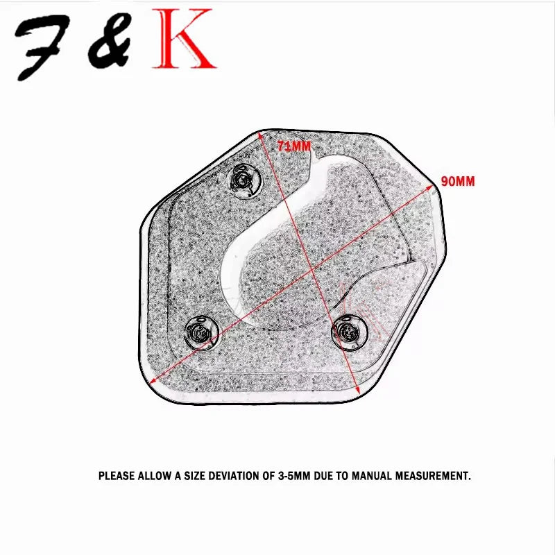 Fit For CFMOTO MT700 700MT 650MT 700 650 MT CF MOTO 650 TR-G 650TR-G Accessories Motorcycle Side Stand Extension Pad Bracket