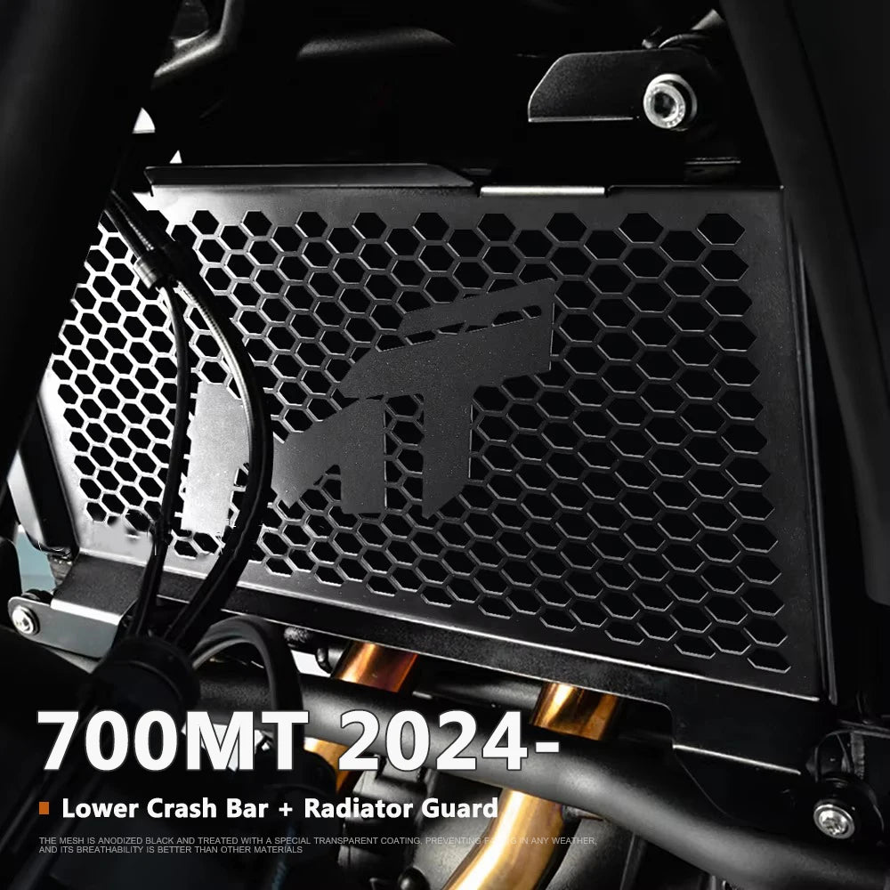 For CFMOTO 700MT 700 MT 2026 Lower Crash Bar Motorcycle Crash Bar Tank Guard Protection Cooler Guard Radiator Grille Guard Cover