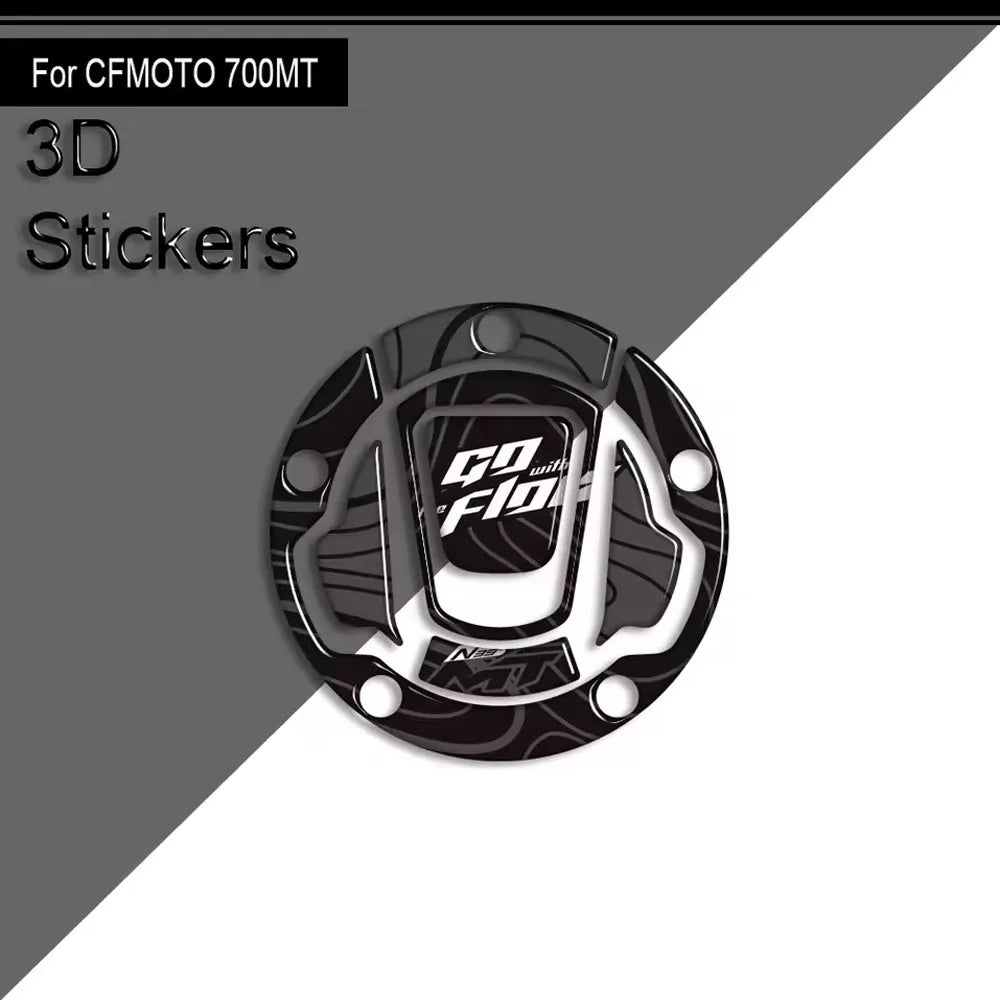 For CFMOTO 700MT 700 MT 2023 2024 2025 Motorcycle Accessories 3D Epoxy Tank Pad Side Grips Gas Fuel Oil Protector Stickers Decal