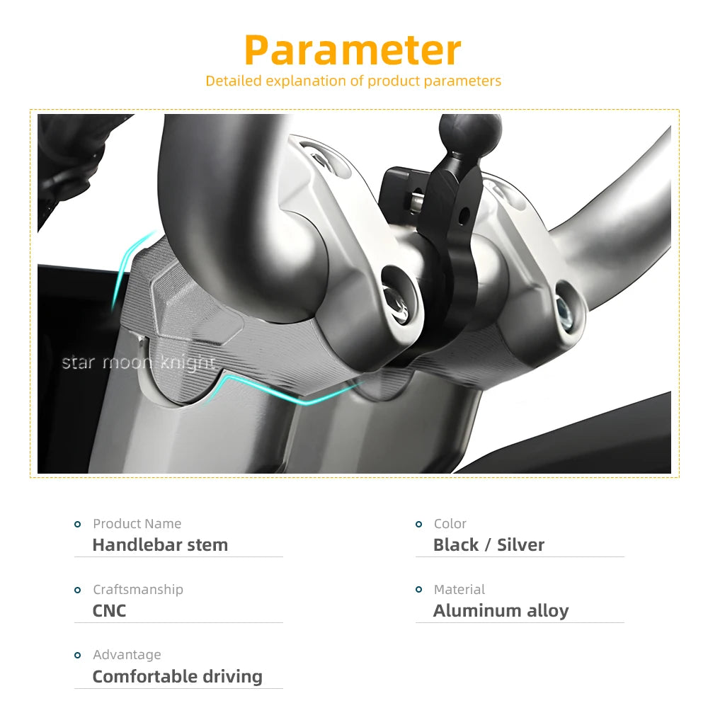 700MT Handlebar Risers Kit For CFMOTO 800MT Accessories 700 450MT Riser Height Adapter