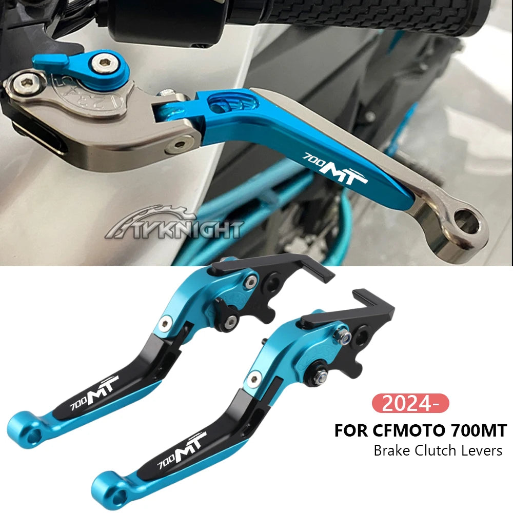 For CFMOTO 700MT CF MOTO 700MT MT 700 2024 2025 Motorcycle Adjustable Extendable Brake Clutch Levers Hand Grips Handlebar Ends