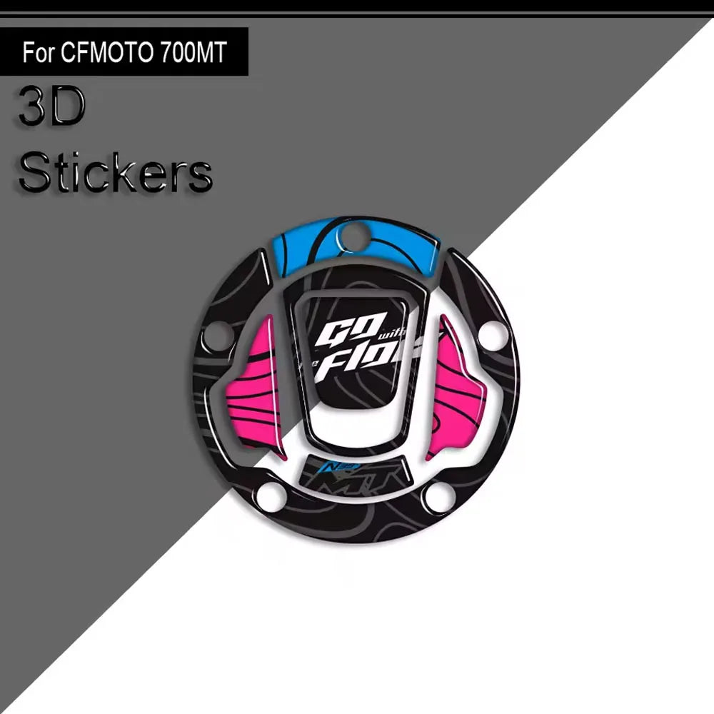 For CFMOTO 700MT 700 MT 2023 2024 2025 Motorcycle Accessories 3D Epoxy Tank Pad Side Grips Gas Fuel Oil Protector Stickers Decal