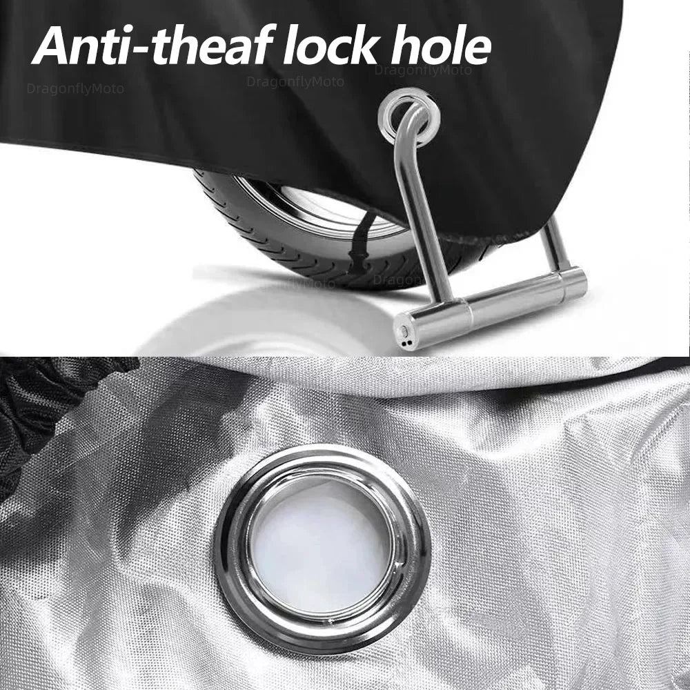 For Cfmoto Cf moto 450Mt 650Mt 700Mt 800Mt 450 700 800 Mt All Season Motorcycle Cover Silver Black Waterproof Dustproof