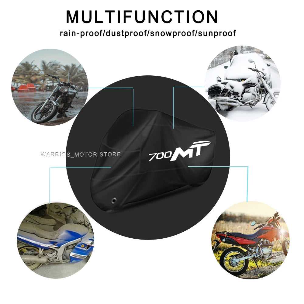 For CFMOTO 700MT Motorcycle Cover UV Protective Dustproof Snowproof Waterproof Outdoors Rain Motorcycle Waterproof Cover