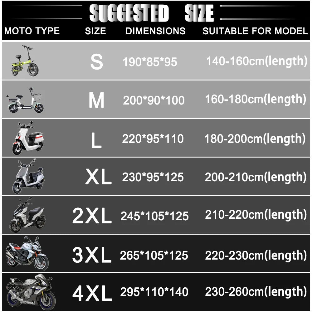For CFMOTO 700MT Motorcycle Cover UV Protective Dustproof Snowproof Waterproof Outdoors Rain Motorcycle Waterproof Cover