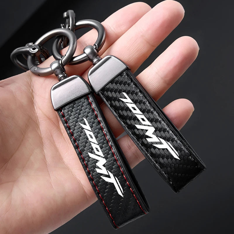 High-Grade Carbon Fiber Motorcycle Keychain Holder Keyring For CFMOTO 700MT 700 MT CF700 MT700 2024 2025
