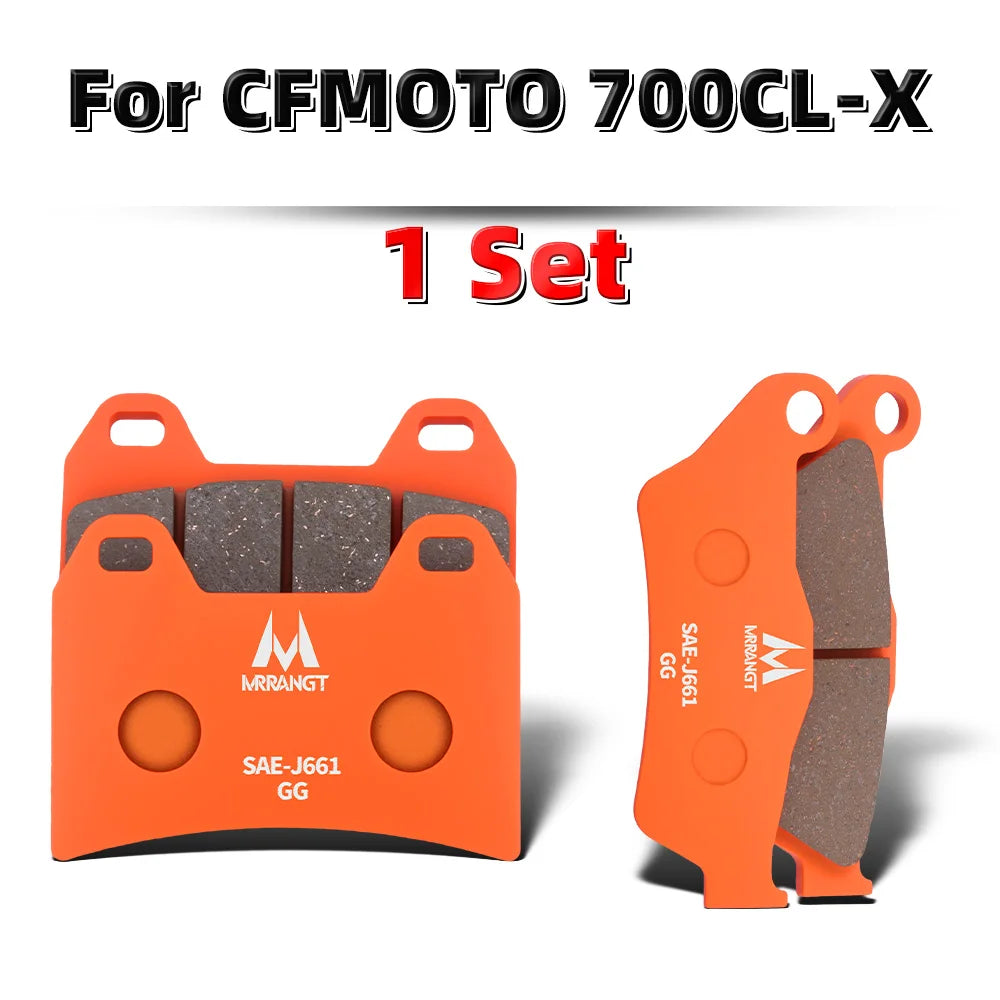 MRRANGT High Performance Ceramic Brake Pads Set fit for CFMOTO 700CL-X 700MT 675SR 675NK 500SR 800MT 800NK