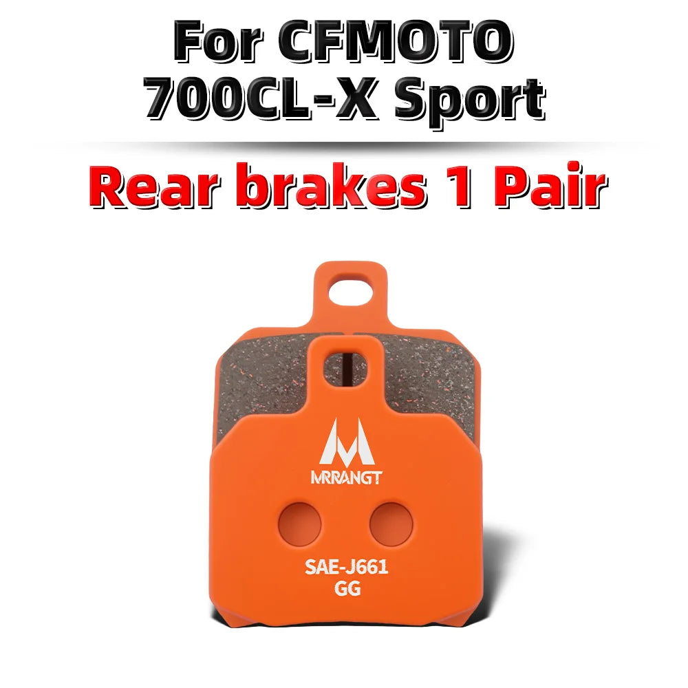 MRRANGT Low Noise High Performance Ceramic Brake Pads Set fit for CFMOTO 700CL-X 700MT 675SR 675NK 500SR 800MT 800NK