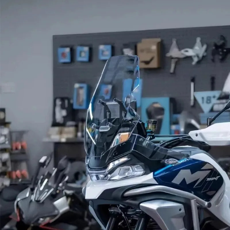 For CFMOTO 700MT 700 MT 700-MT MT700 Motorcycle Wind Screen Front Glass Windshield Modification Heightened And Widened Fit