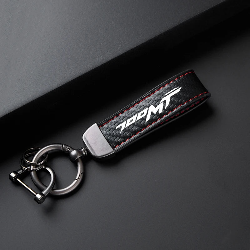 High-Grade Carbon Fiber Motorcycle Keychain Holder Keyring For CFMOTO 700MT 700 MT CF700 MT700 2024 2025