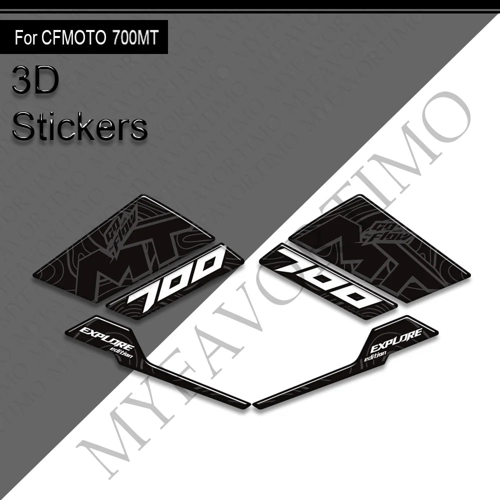 NEW Motorcycle For CFMOTO 700MT Touring Bike Adventure Tank Pad Side Grips Gas Fuel Oil Knee Protector Stickers Decals 700 mt