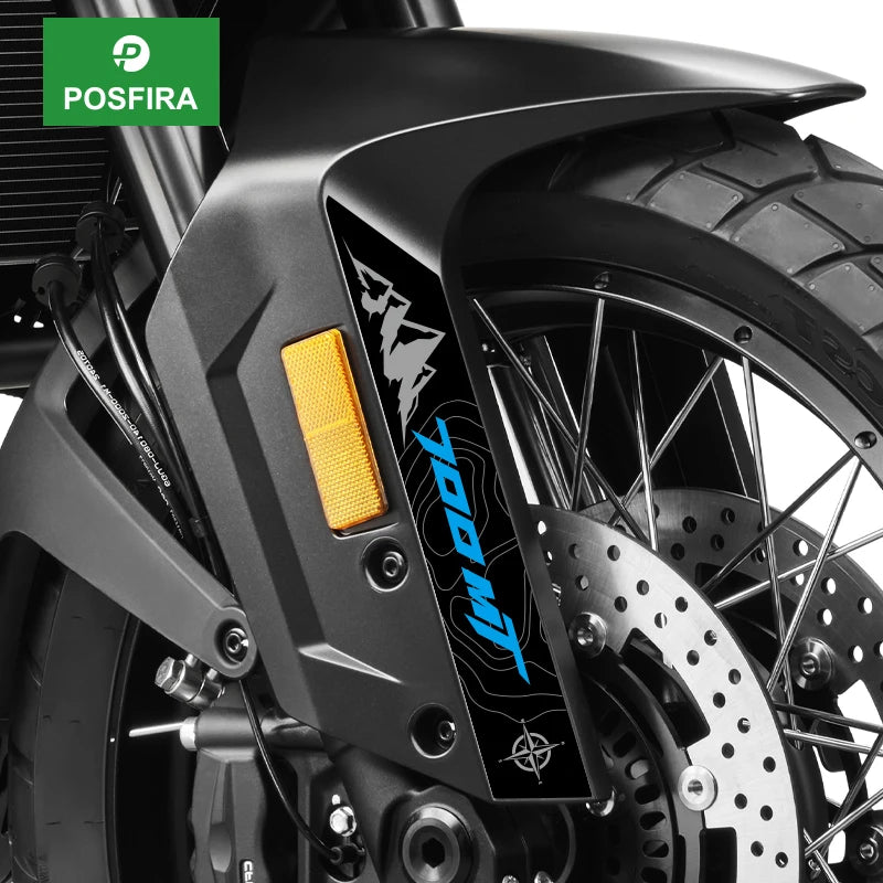 POSFIRA Motorcycle Front Fender Stickers Vinyl Decals for CF Moto 700 MT CFMoto 700MT MT700 2025 Mudguard Decoration Accessories
