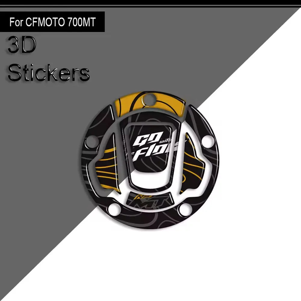 For CFMOTO 700MT 700 MT 2023 2024 2025 Motorcycle Accessories 3D Epoxy Tank Pad Side Grips Gas Fuel Oil Protector Stickers Decal
