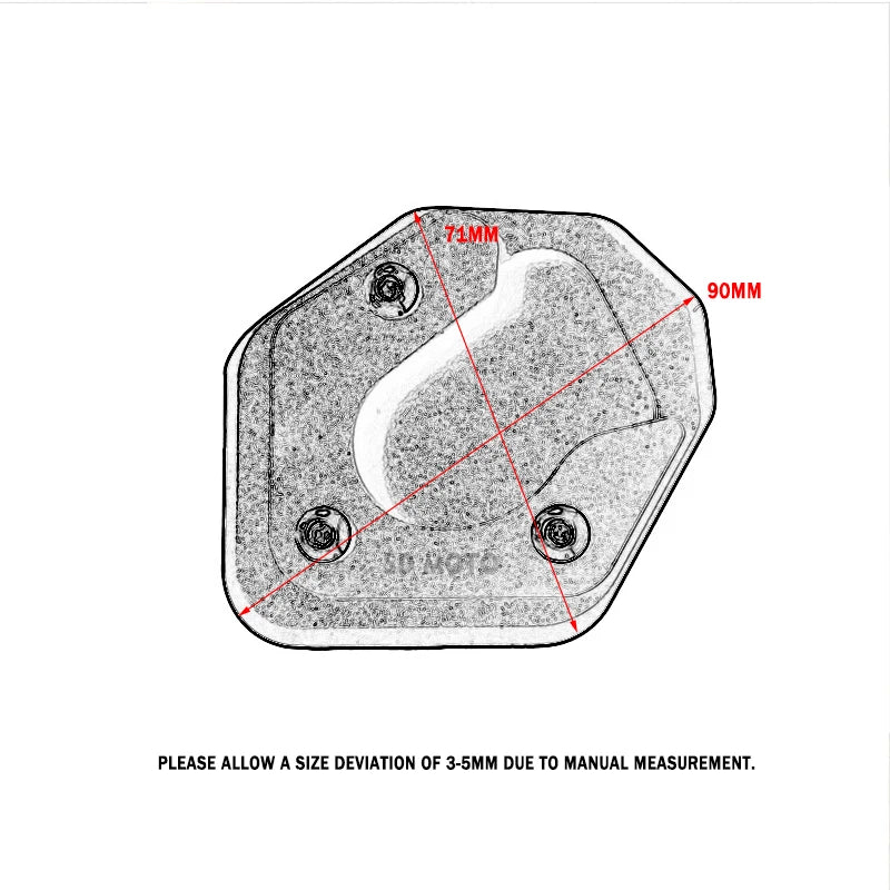For CFMOTO CF MOTO 700MT 700 MT 700 MT700 2023 2024 2025 Motorcycle Kickstand Foot Side Stand Extension Enlarger Plate Pad Parts