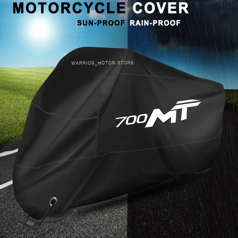 For CFMOTO 700MT Motorcycle Cover UV Protective Dustproof Snowproof Waterproof Outdoors Rain Motorcycle Waterproof Cover