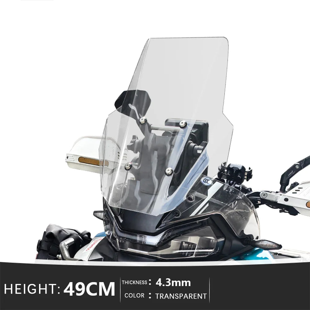 Motorcycle Front Windshield For CF-MOTO MT700 MTX800 800MT-X Motorcycle Windscreen for CFMOTO 700MT 800 MT-X MTX